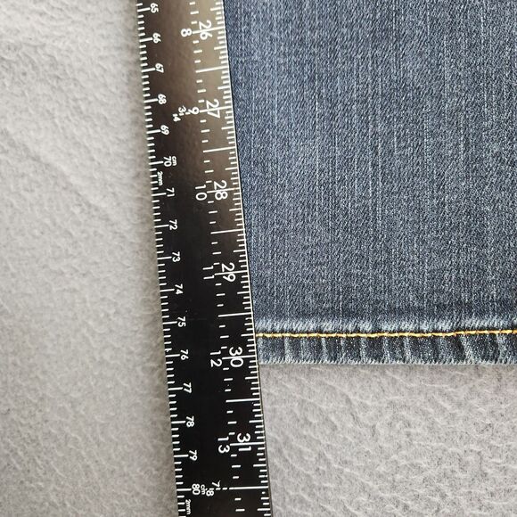 GAP 1969 Women 29/8 Blue Dark Wash Low Rise Always Skinny Stretch Denim Jeans - Picture 10 of 13